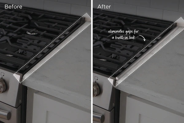 Frigidaire - Trim Kit for Front Control Gas Range in Stainless - 11NBSTGSSS