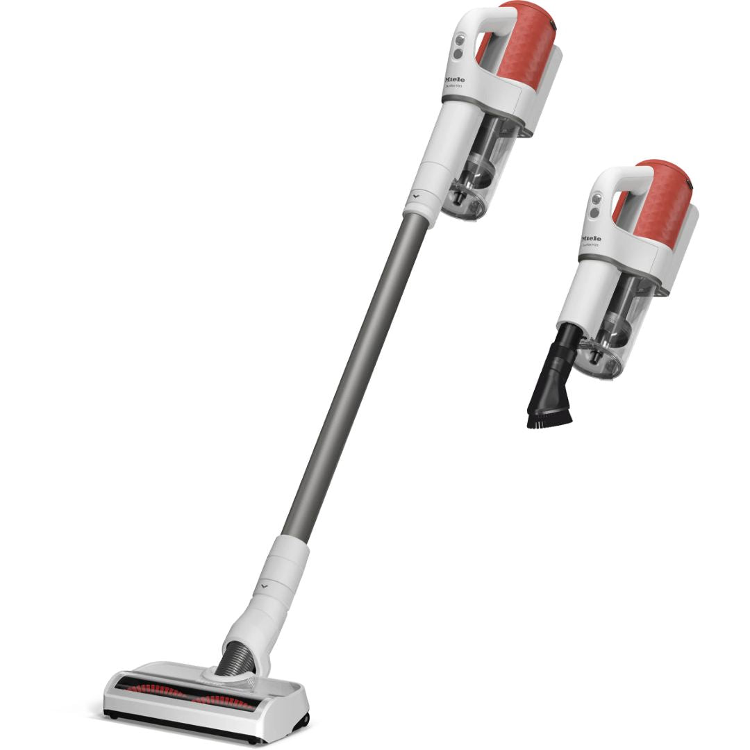 Miele - Duoflex HX1 Cordless Stick Vacuum Cleaner in Brilliant White / Terra Red - 41QLL030USA