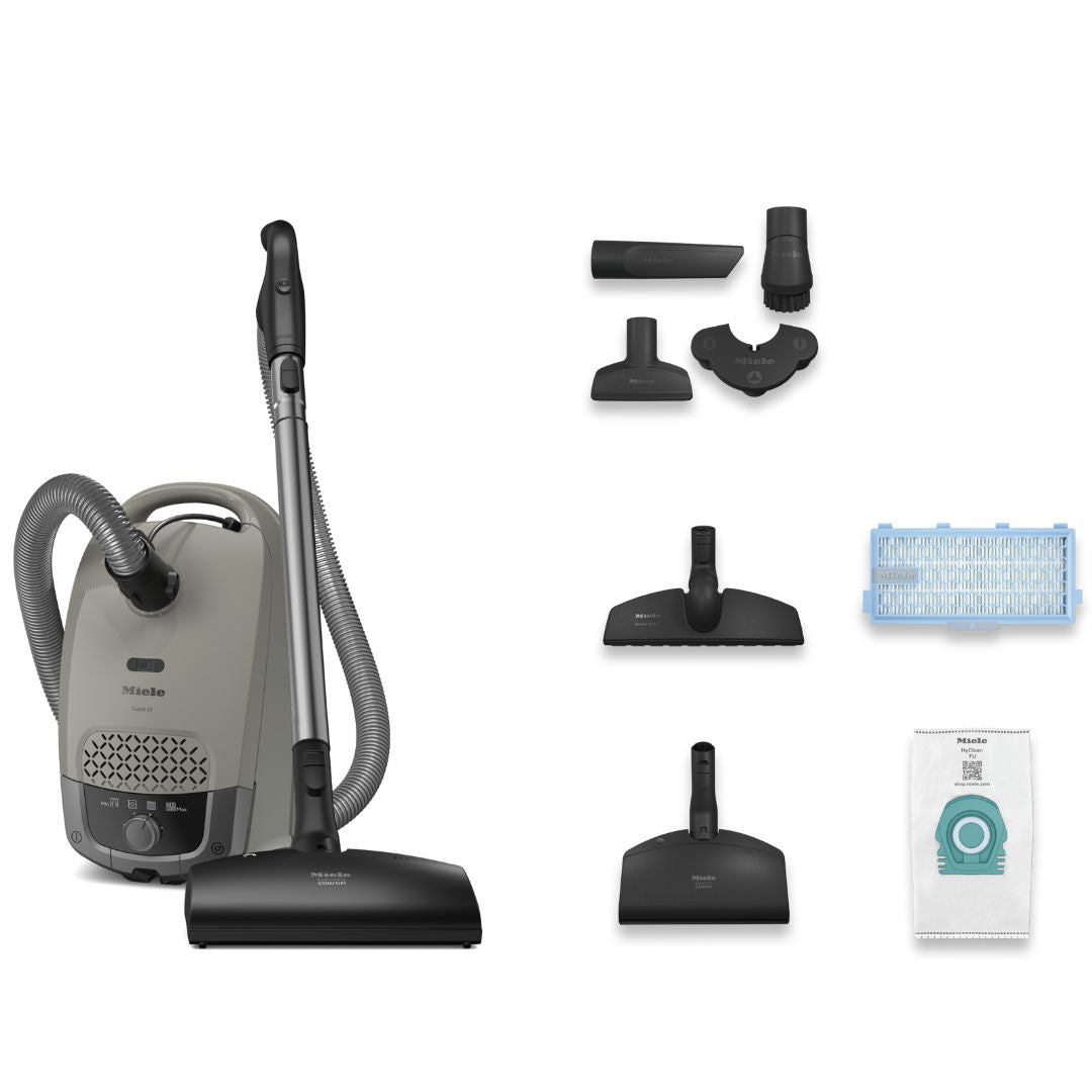 Miele - Guard S1 Electro Bagged Canister Vacuum Cleaner in Casa Grey - 41TRE044CDN