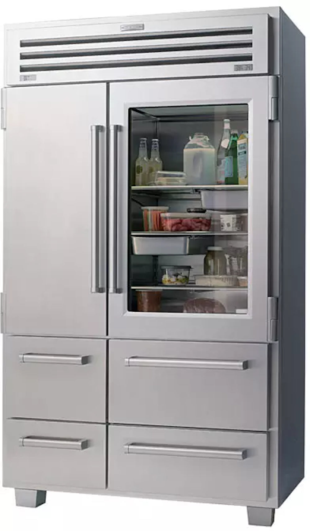 Sub Zero - 48 Inch 18.4 cu. ft Side by Side Refrigerator in Stainless - 648PROG