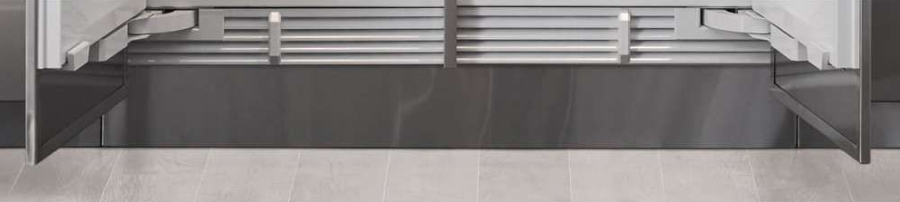 Sub-Zero - 54 Inch Dual Installation Kick Plate Accessory Refrigerator in Stainless - 7026839