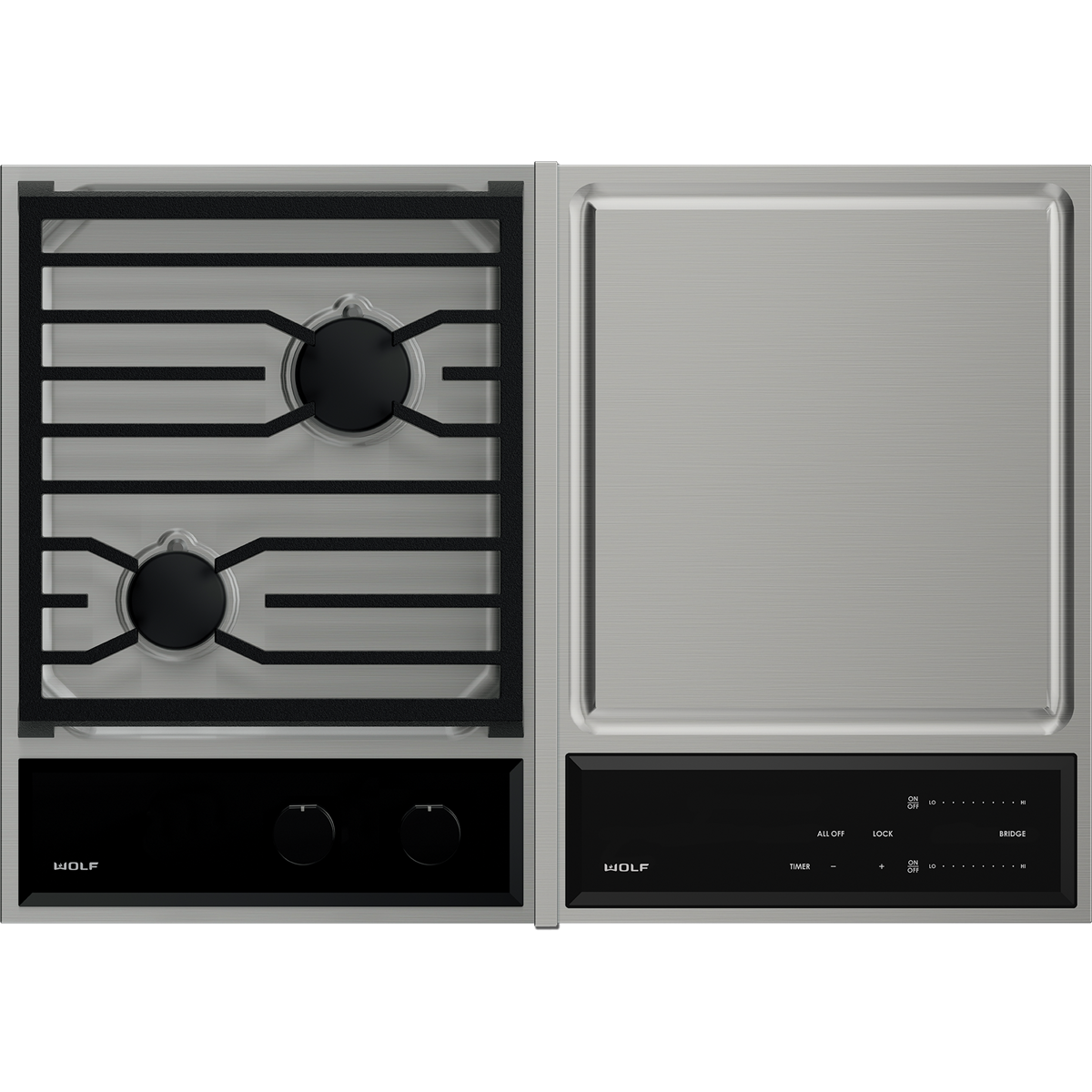 Wolf - Cooktop Module Filler Strip Cooking Accessory in Stainless - 827131