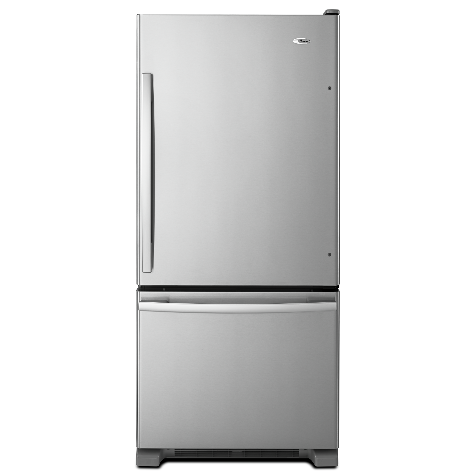 Amana - 29.6 Inch 18 cu. ft Bottom Mount Refrigerator in Stainless - ABB1924BRM