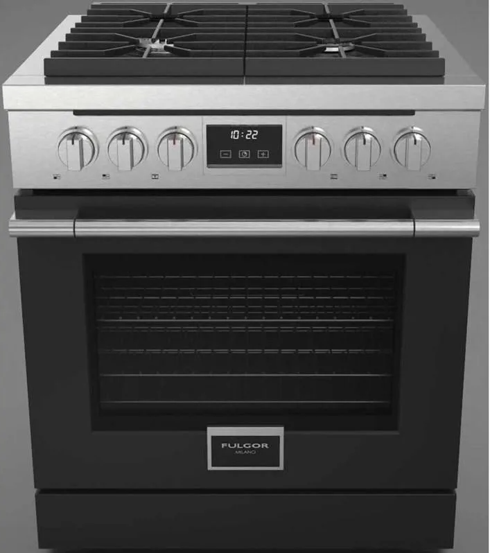 Fulgor - Door Kit Cooking Accessory in Black - ACDKIT36MB