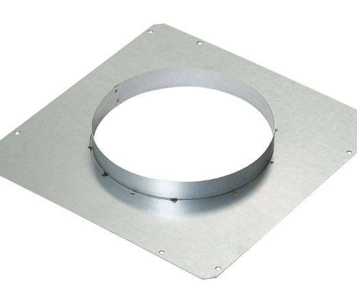 Best - 8 Inch Round Front Panel Hood Accessory in Stainless - ACVPD8