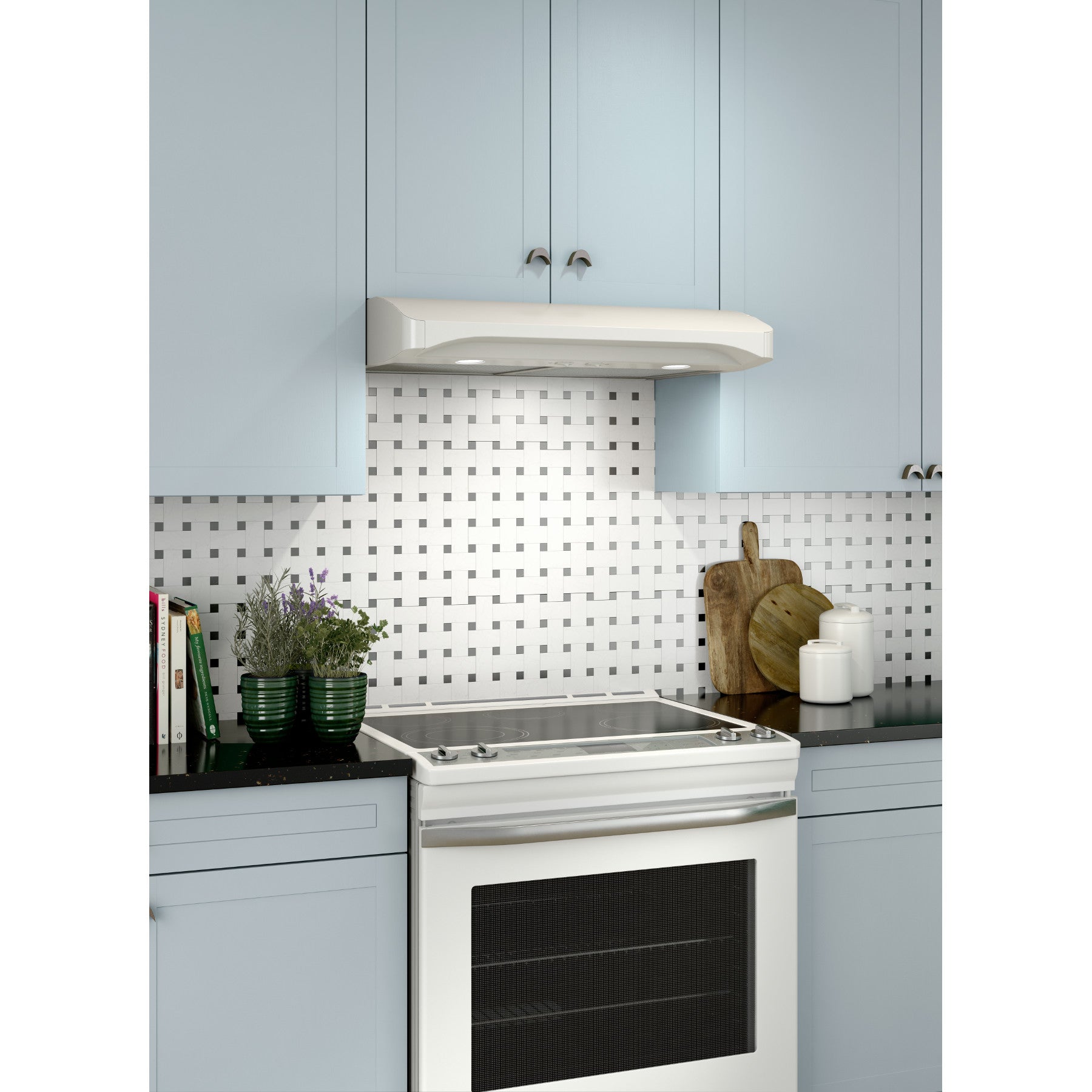 Broan - 30 Inch 300 CFM Under Cabinet Range Vent in White - ALT130WW