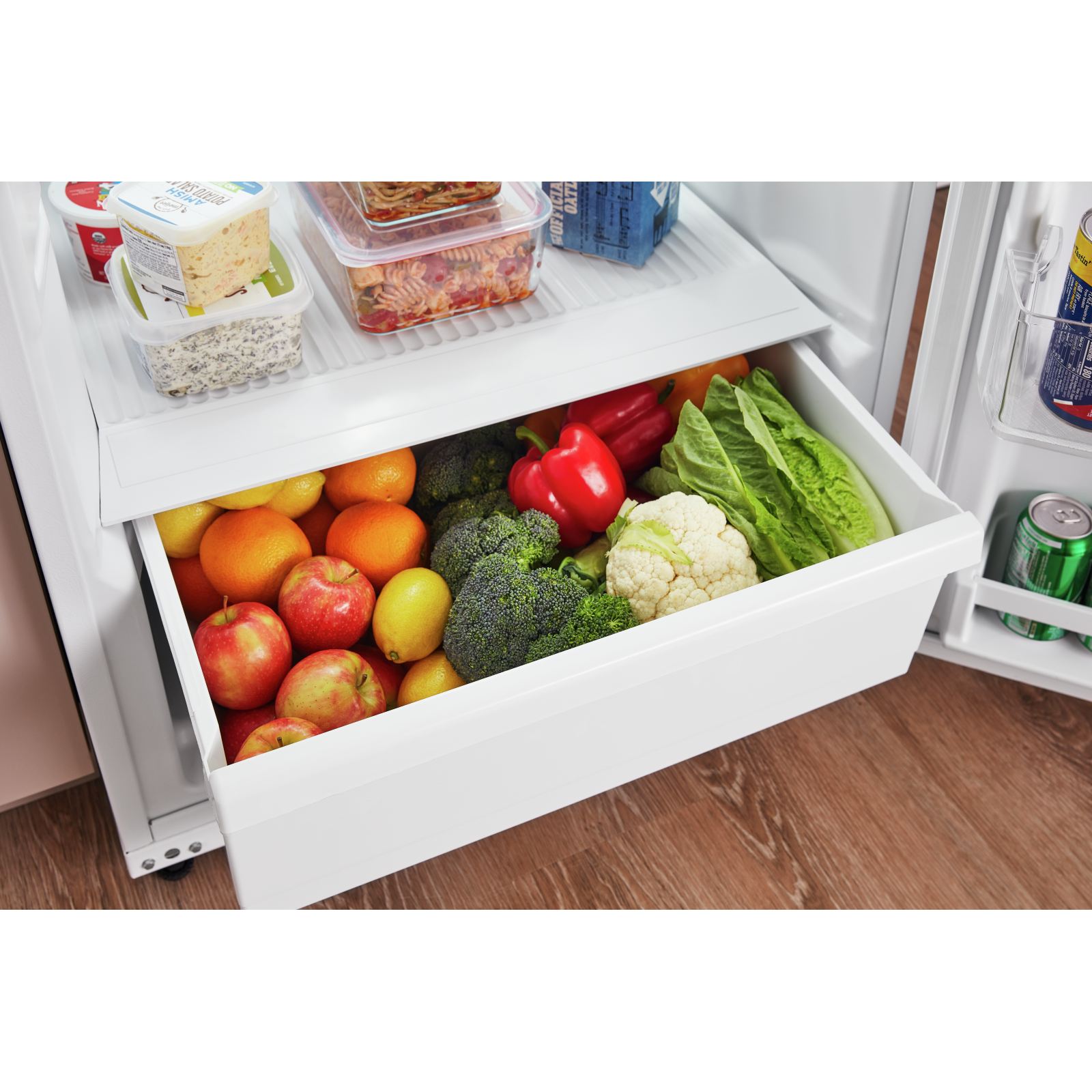 Amana - 28.13 Inch 16.4 cu. ft Top Mount Refrigerator in White - ARTX3028PW