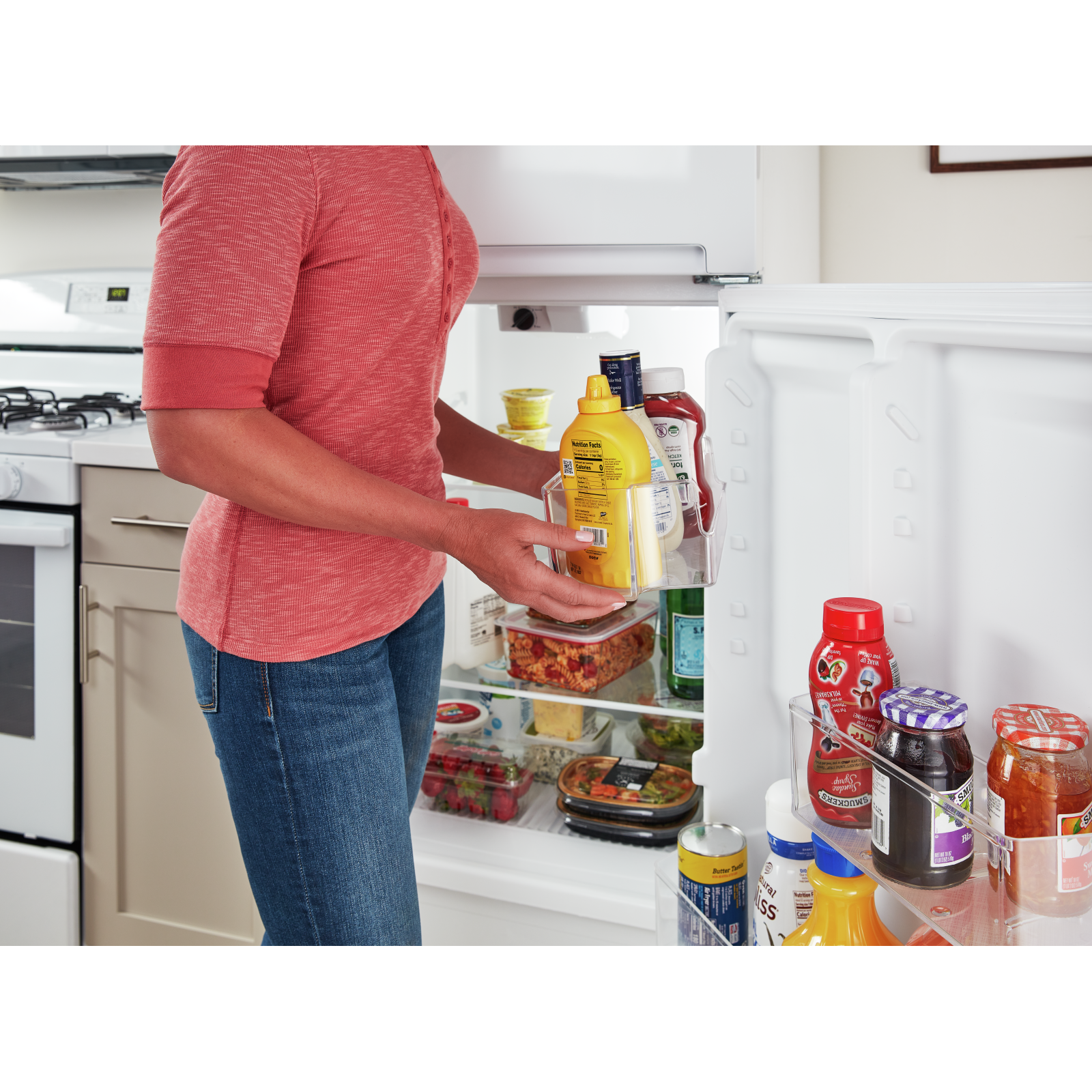 Amana - 28.13 Inch 16.4 cu. ft Top Mount Refrigerator in White - ARTX3028PW