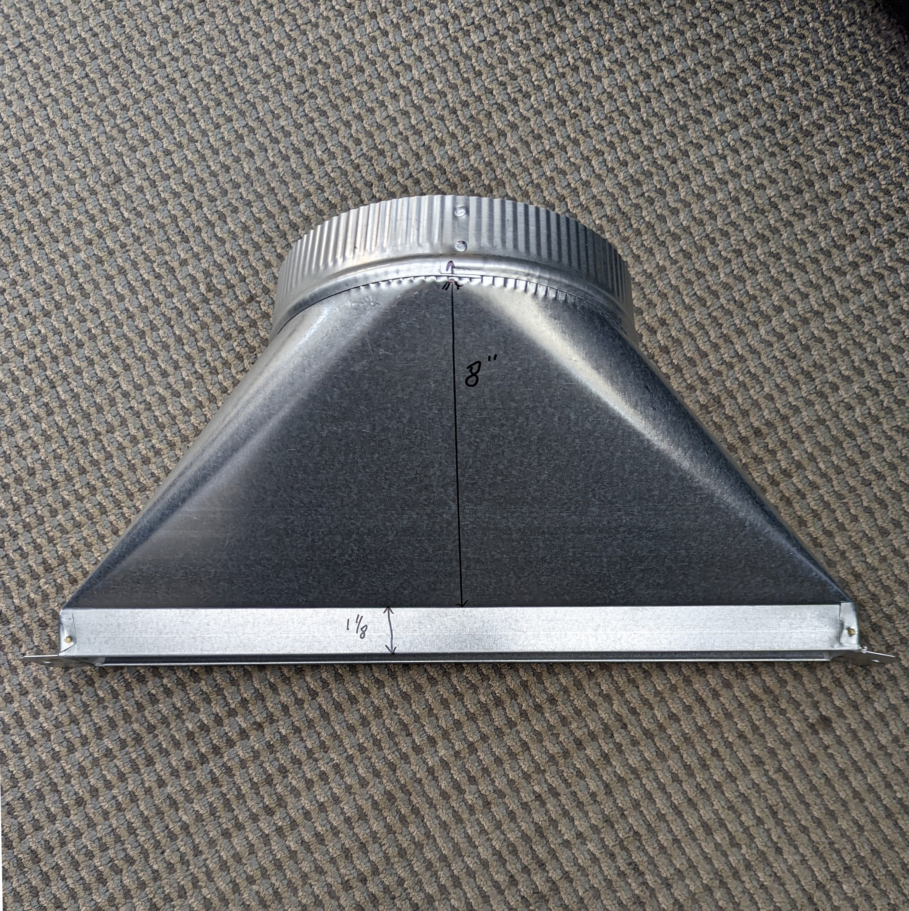 Best - Duct Transition Hood Accessory in Stainless - AVDKD8