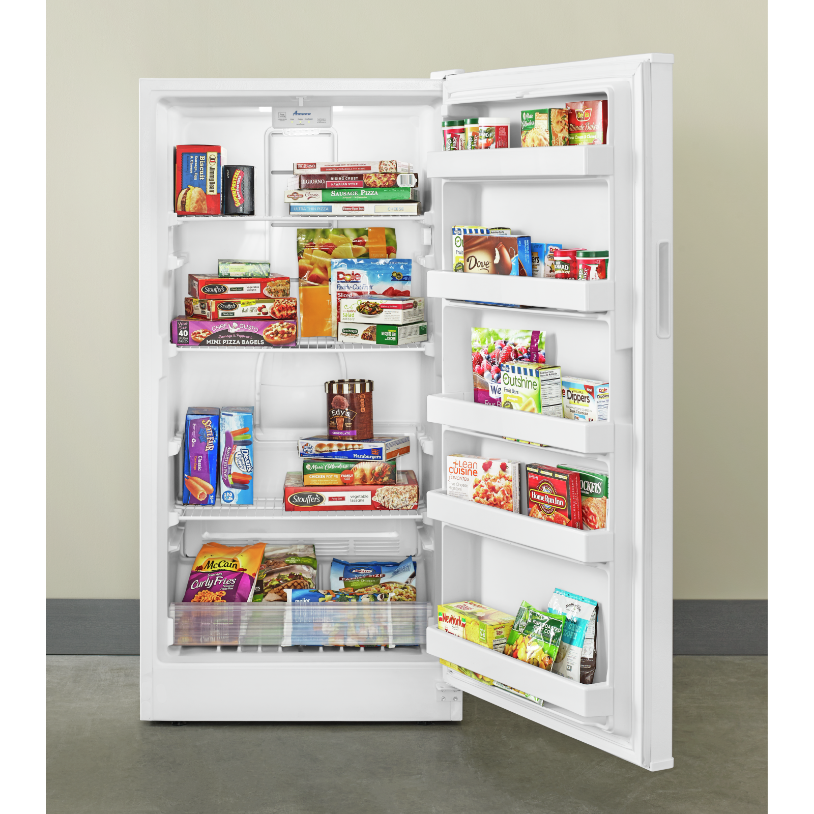 Amana - 15.68 cu. Ft Upright Freezer in White - AZF33X16DW