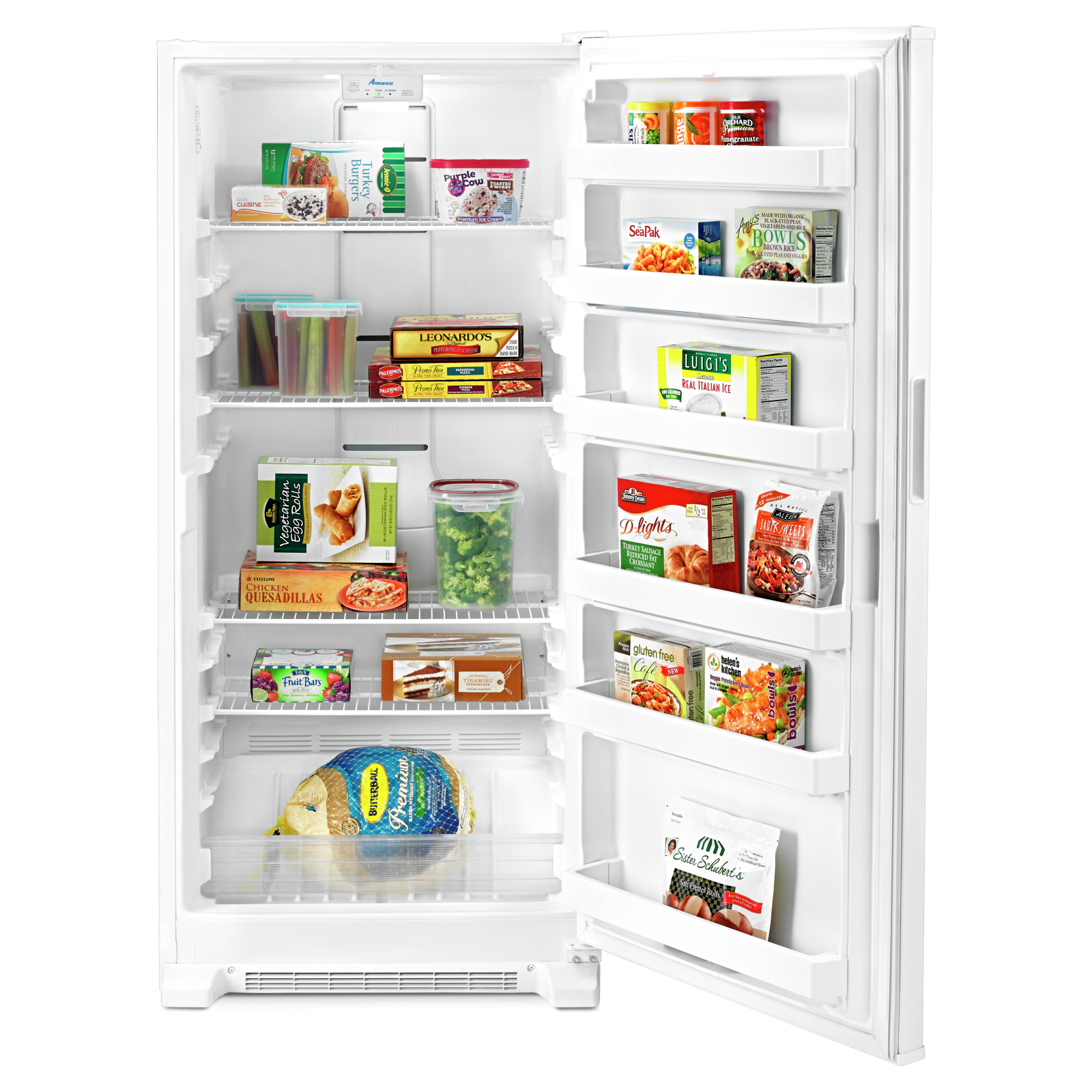 Amana - 17.7 cu. Ft Upright Freezer in White - AZF33X18DW