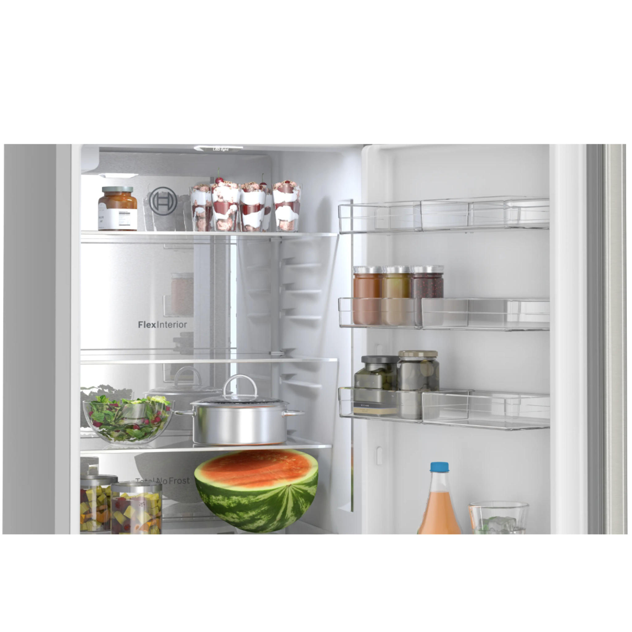 Bosch - 23.625 Inch 12.8 cu. ft Bottom Mount Refrigerator in Stainless - B24CB80ESS