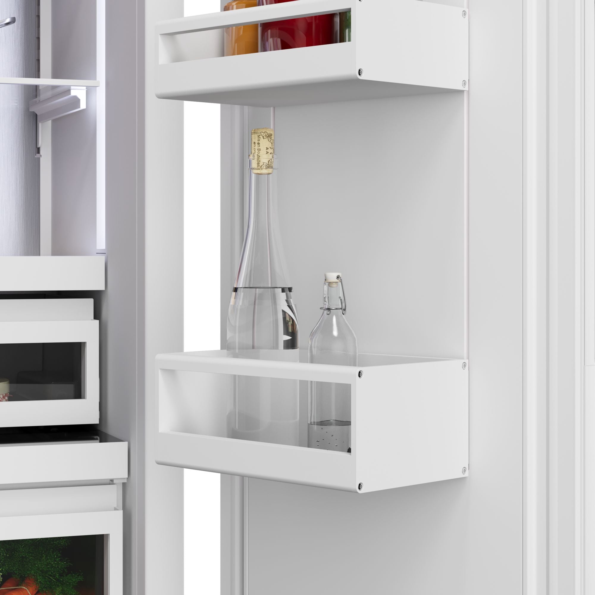 Bosch - 35.25 Inch 261.9 cu. ft French Door Refrigerator in Stainless - B36BT130NS