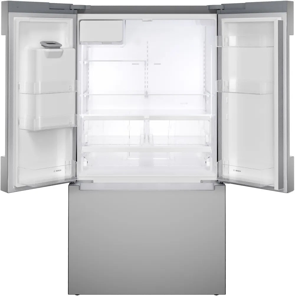Bosch - 36 Inch 21.6 cu. ft French Door Bottom Mount Refrigerator in Stainless - B36CD10ENS