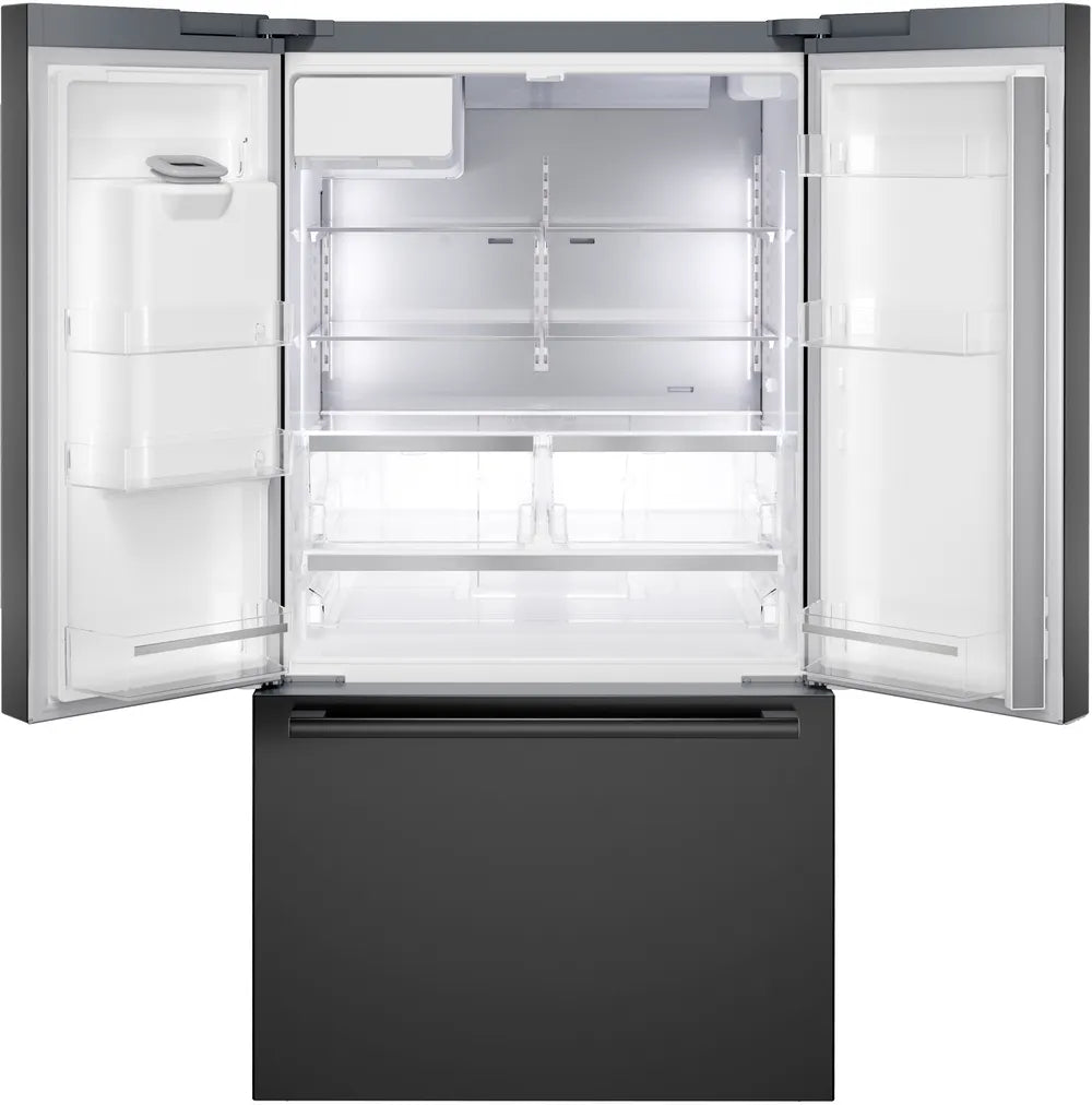 Bosch - 36 Inch 21.6 cu. ft French Door Bottom Mount Refrigerator in Black Stainless - B36CD52SNB