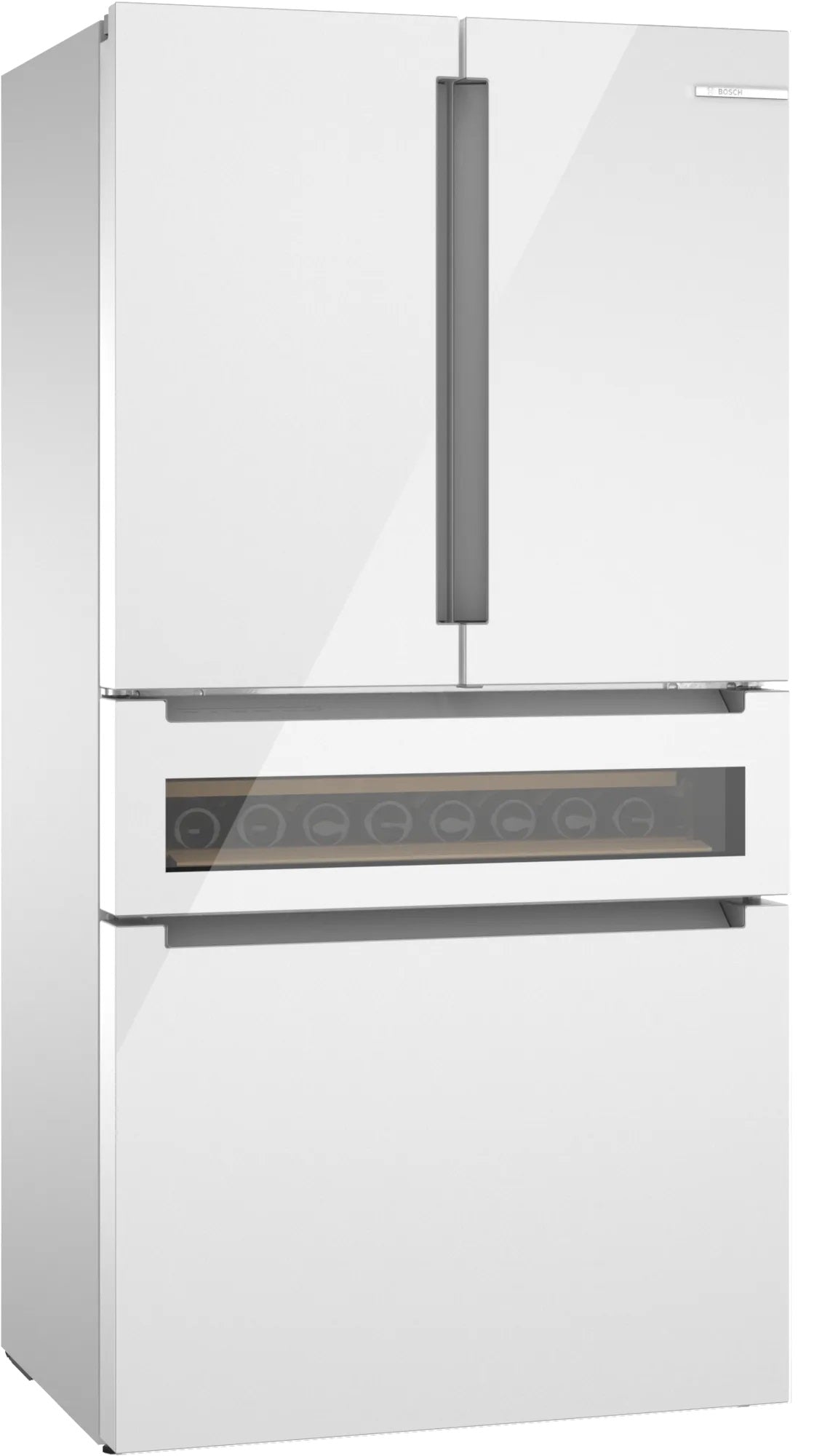 Bosch - 36 Inch 20.5 cu. ft French Door Refrigerator in White - B36CL81ENW