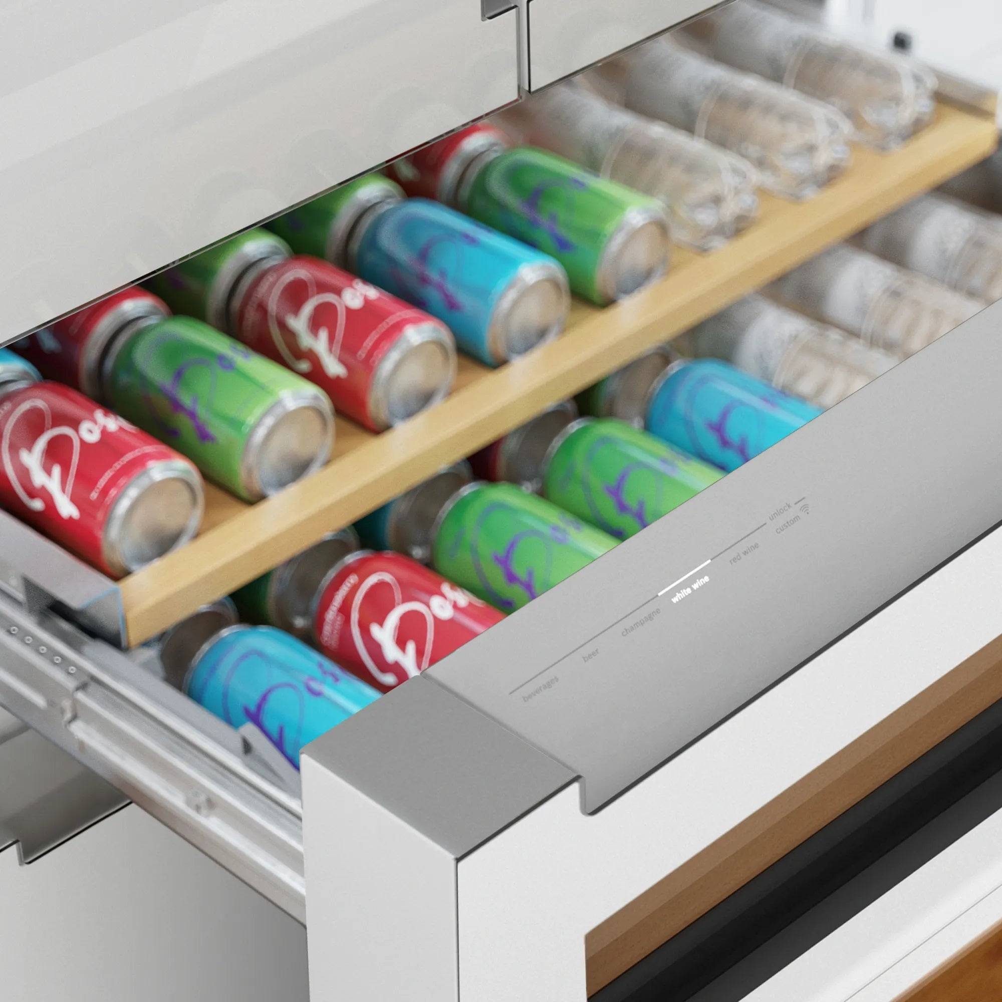 Bosch - 36 Inch 20.5 cu. ft French Door Refrigerator in White - B36CL81ENW