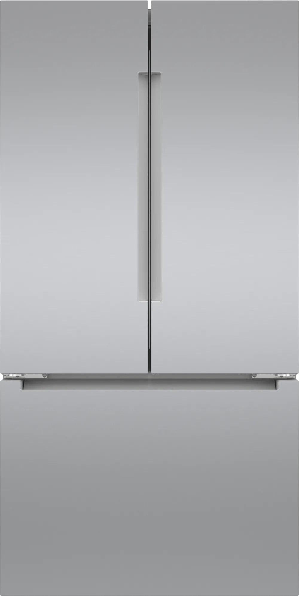 Bosch - 35.625 Inch 20.8 cu. ft French Door Refrigerator in Stainless - B36CT81ENS