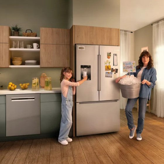 Bosch - 35.6 Inch 26 cu. ft French Door Refrigerator in Stainless - B36FD10ENS