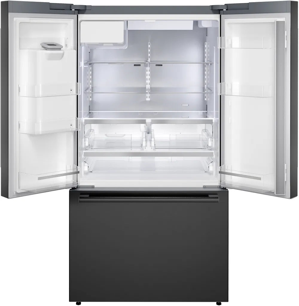 Bosch - 36 Inch 26 cu. ft French Door Bottom Mount Refrigerator in Black Stainless - B36FD52SNB