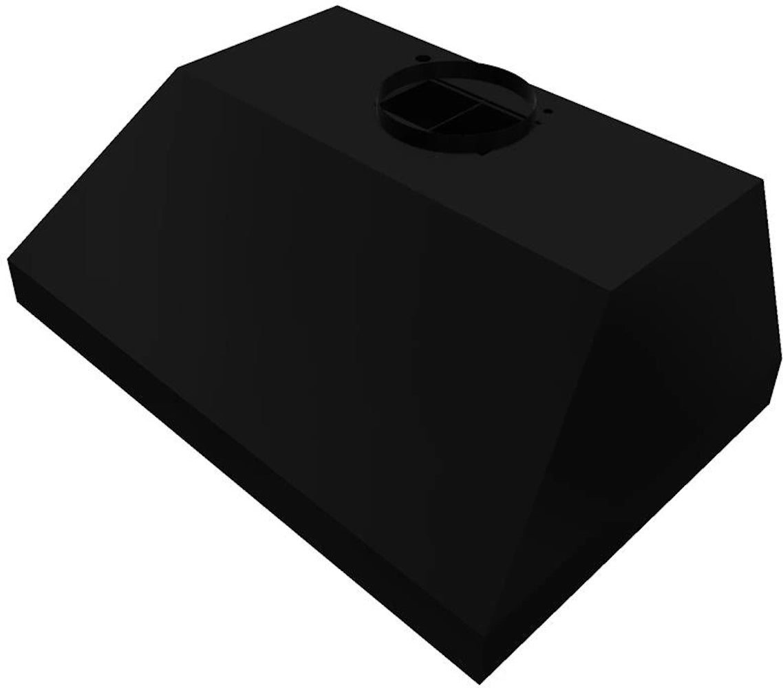 Ventahood - 34.4 Inch 600 CFM Wall Mount and Chimney Range Vent in Black - BH234PSLDBL