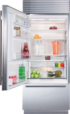 Sub-Zero - 30 Inch 17 cu. ft Bottom Mount Refrigerator in Stainless - BI-30U/S/THLH