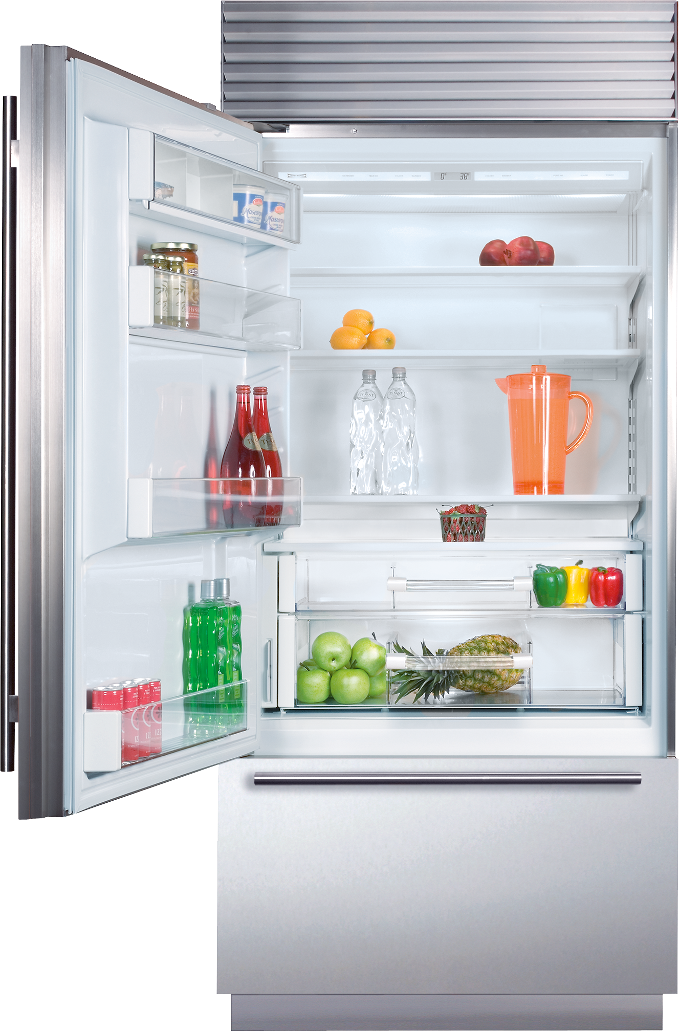 Sub-Zero - 36 Inch 22.7 cu. ft All Refrigerator Fridge in Stainless - BI-36R/S/PHLH