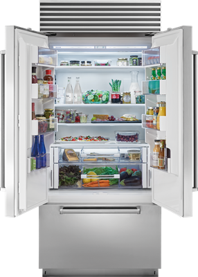 Sub-Zero - 36 Inch 21 cu. ft French Door Refrigerator in Panel Ready - BI-36UFDID/O