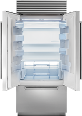 Sub-Zero - 36 Inch 21 cu. ft French Door Refrigerator in Panel Ready - BI-36UFDID/O
