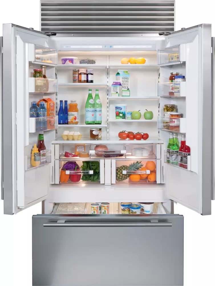 Sub-Zero - 42 Inch 24.7 cu. ft French Door Refrigerator in Stainless - BI-42UFD/S/PH