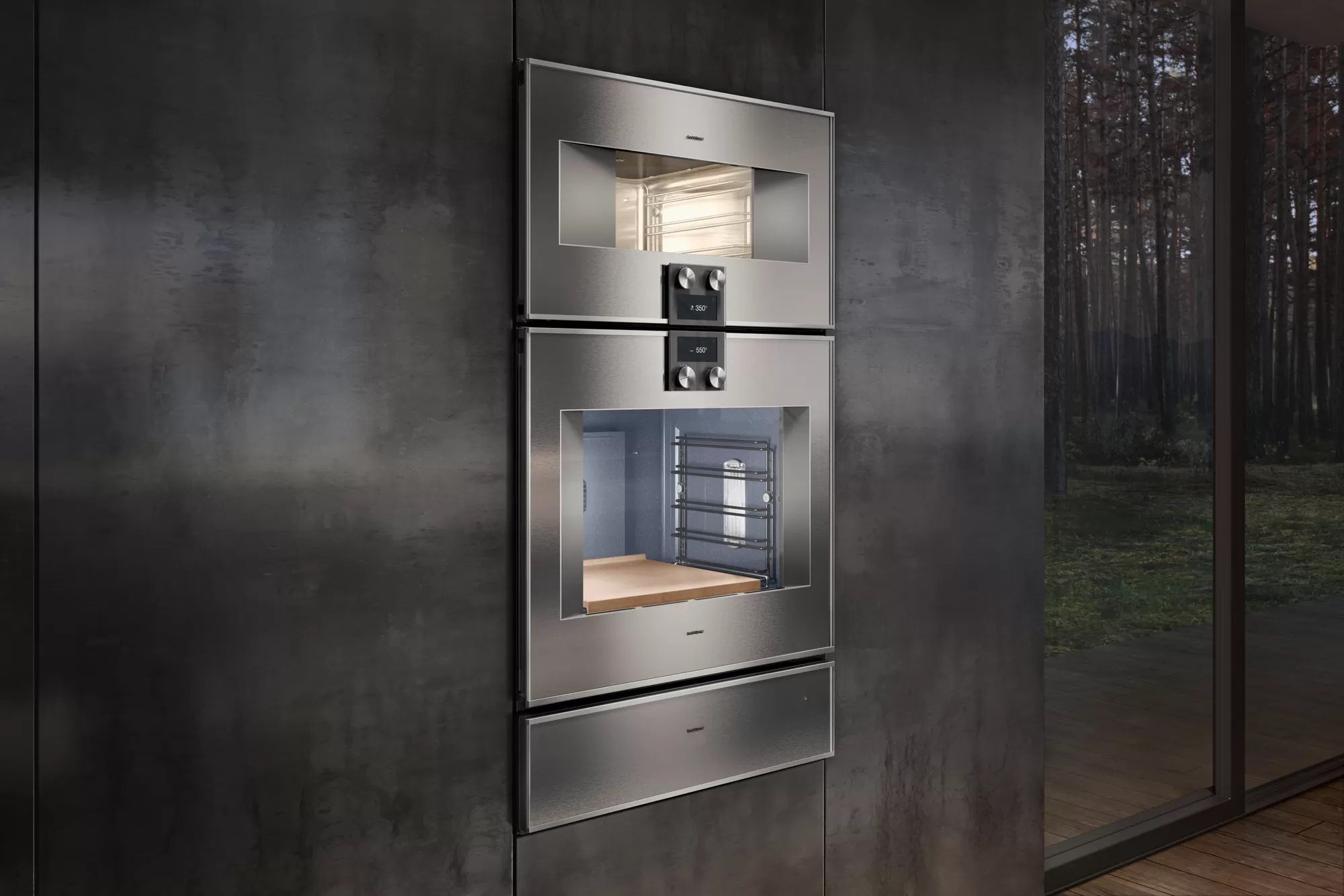 Gaggenau - 4.5 cu. ft Single Wall Oven in Stainless (Open Box) - BO481613