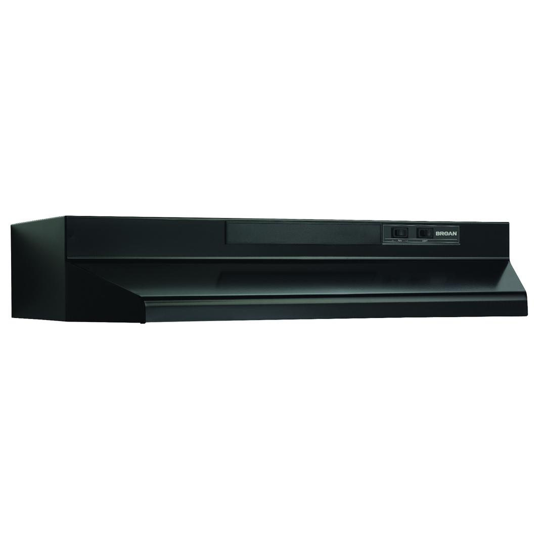 Broan - 24 Inch 210 CFM Under Cabinet Range Vent in Black - BU224BL
