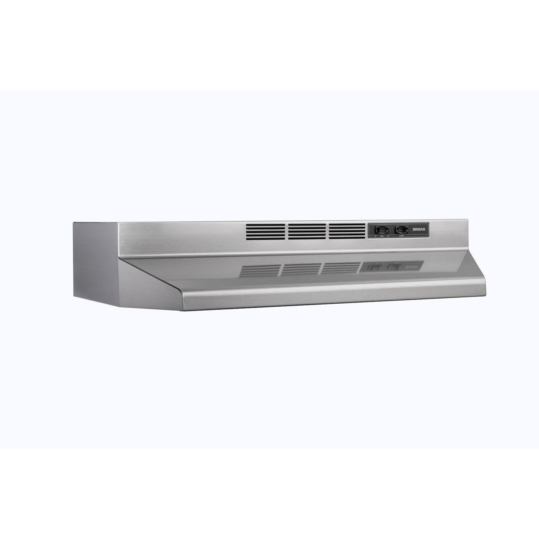 Broan - 24 Inch 230 CFM Under Cabinet Range Vent in Stainless - BU224SF