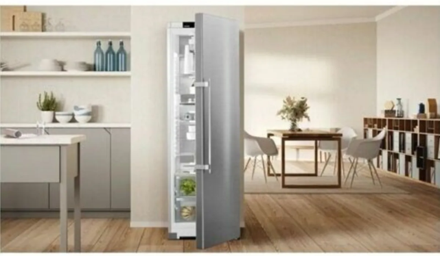 Liebherr - 32 Inch 15 cu. ft Bottom Mount Refrigerator in Stainless - C7620