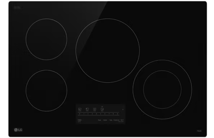 LG - 30 Inch Electric Cooktop in Black - CBEW3013BE