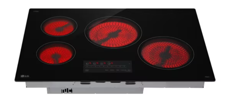 LG - 30 Inch Electric Cooktop in Black - CBEW3013BE