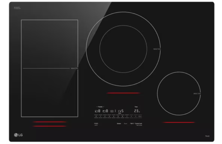 LG - 30 Inch Electric Cooktop in Black - CBEW3017BE