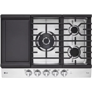 LG - 30 Inch Gas Cooktop in Stainless - CBEW3027S