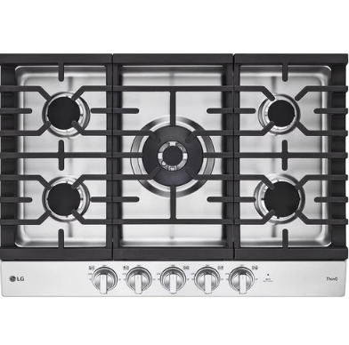 LG - 30 Inch Gas Cooktop in Stainless - CBEW3027S