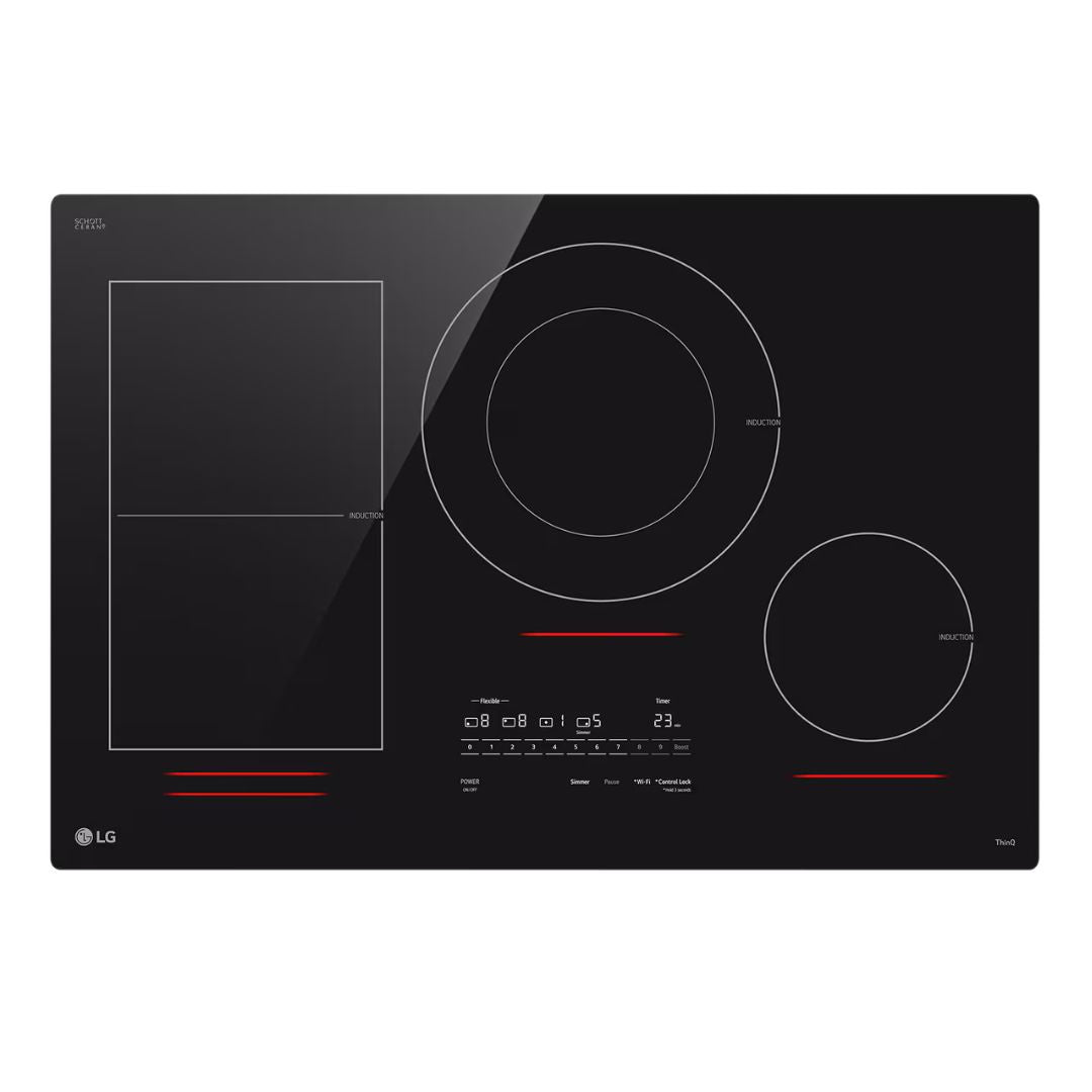 LG - 30.7 Inch Induction Cooktop in Black - CBIH3017BE