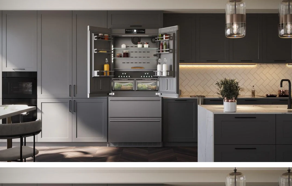 Liebherr - 36 Inch 18.9 cu. ft French Door Refrigerator in Stainless - CBS2092G