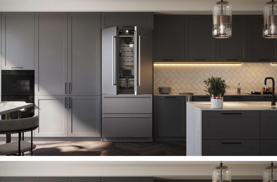 Liebherr - 36 Inch 18.9 cu. ft French Door Refrigerator in Stainless - CBS2092G