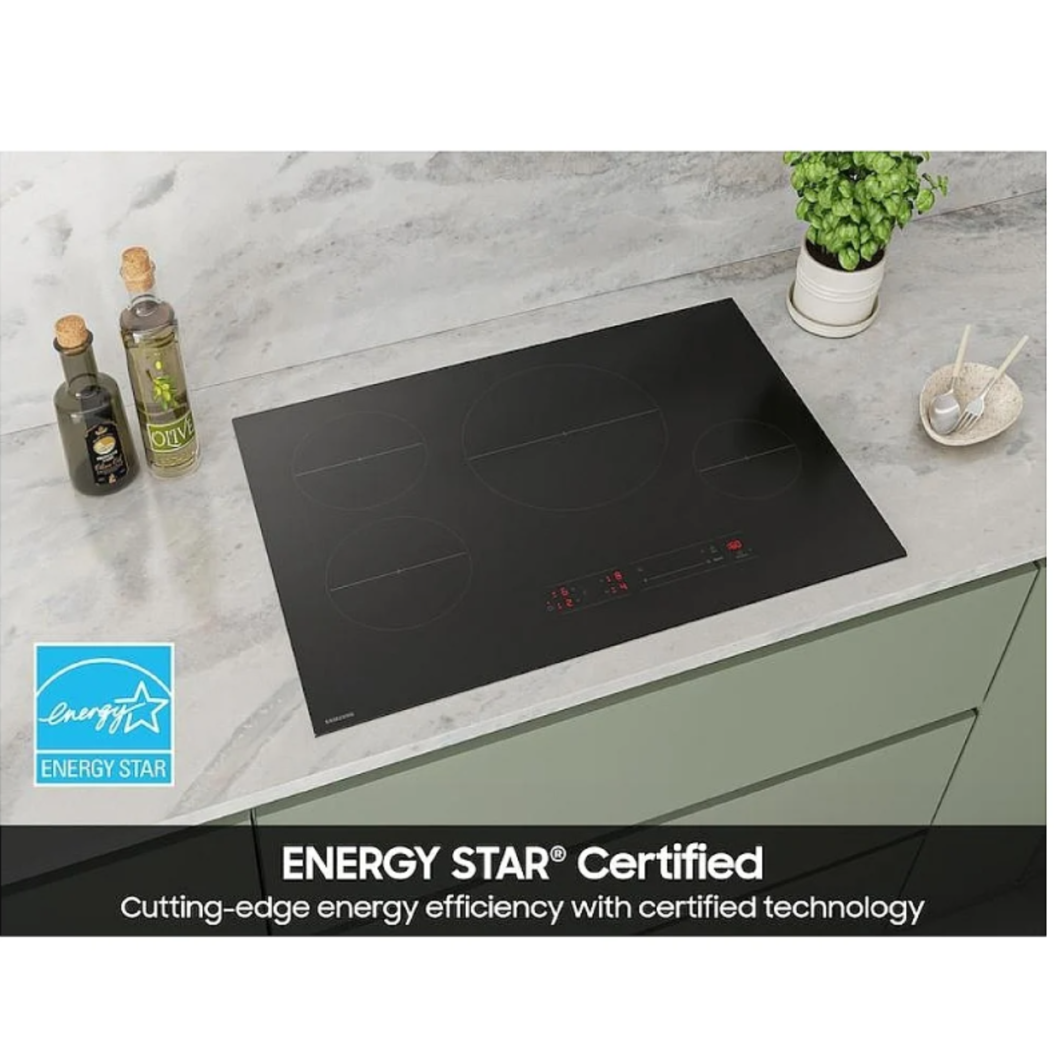 Samsung - 30 Inch Induction Cooktop in Black - CC70F30S2DAA