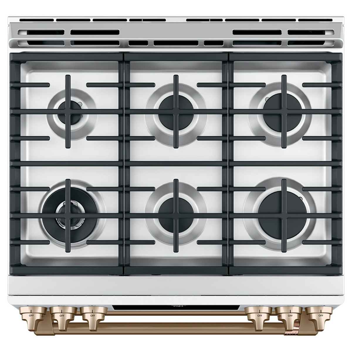 Café - 6.7 cu. ft Gas Range in White (Premium Floor Model) - CCGS750P4MW2
