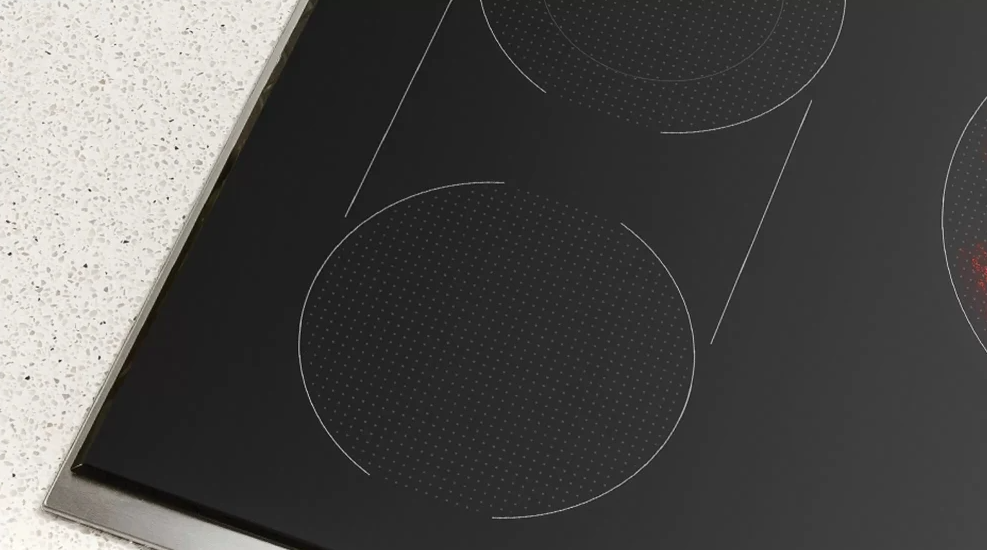 Thermador - 37 Inch Electric Cooktop in Black - CET366TB