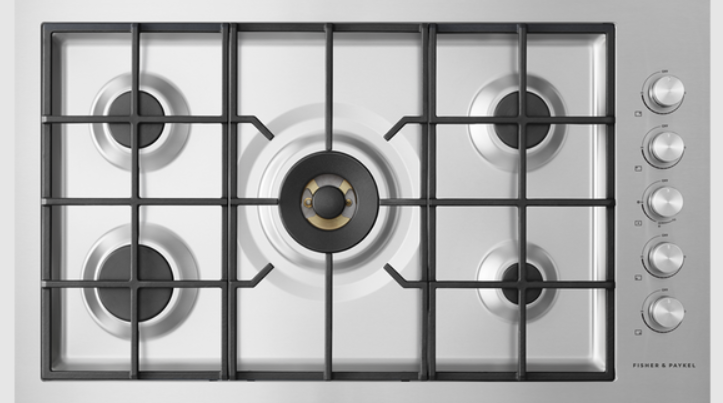 Fisher & Paykel - 36 Inch Gas Cooktop in Stainless - CG365DNGRX2N