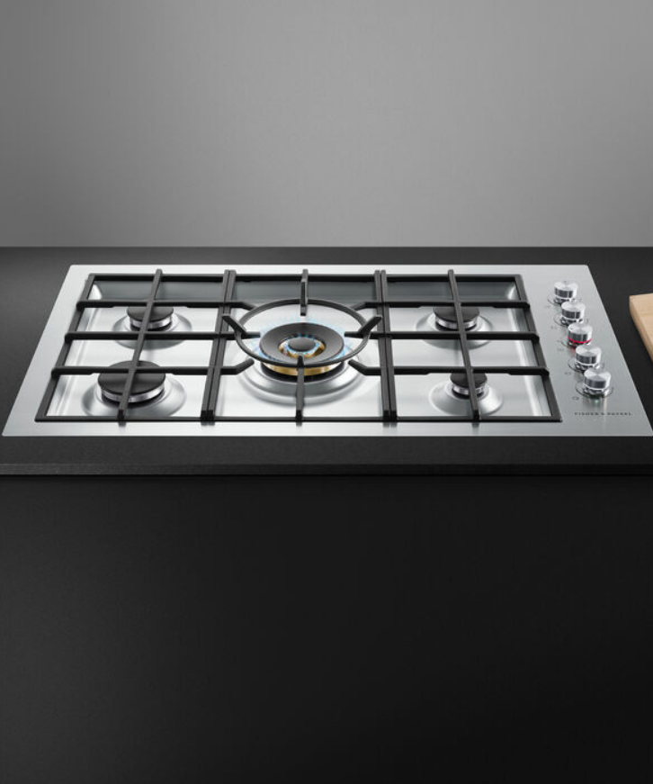 Fisher & Paykel - 36 Inch Gas Cooktop in Stainless - CG365DNGRX2N