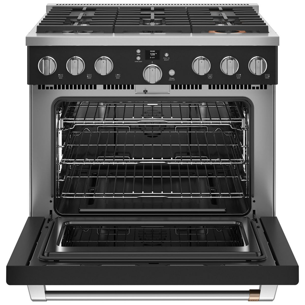 Café - 6.2 cu. ft Gas Range in Black (Premium Floor Model) - CGY366P3TD1