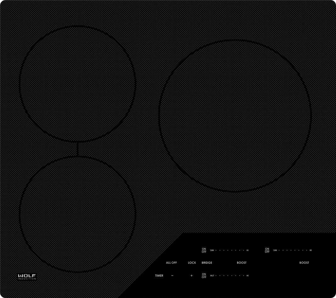 Wolf - 23.625 inch wide Induction Cooktop in Black - CI243C/B