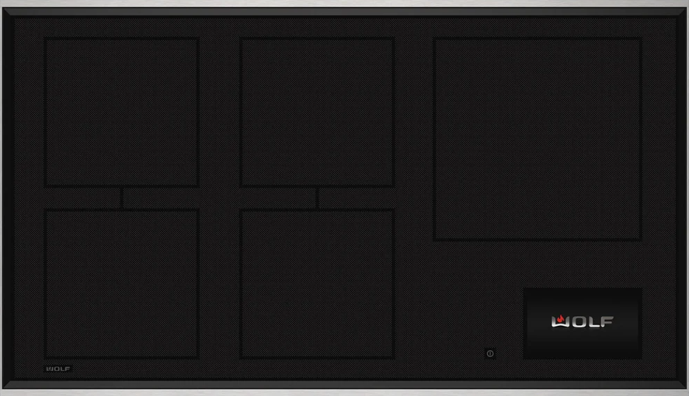 Wolf - 36 Inch Induction Cooktop in Black - CI36560T/S